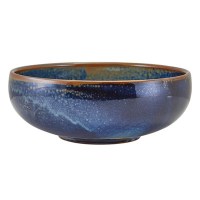 Aqua Blue Terra Porcelain Belly Bowl 